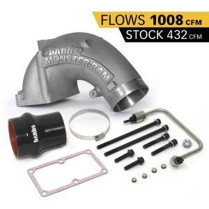 Banks Power - Banks Power Monster-Ram Intake Sys w/Fuel Line and 4in. to 3.5in. Hump Hose-2007-18 Dodge/RAM 6.7L  4.0in.  Natural - 42790 - Image 1