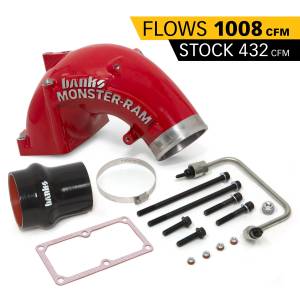 Banks Power - Banks Power Monster-Ram Intake Sys w/Fuel Line and 4in. to 3.5in. Hump Hose-2007-18 Dodge/RAM 6.7L  4.0in.  Red - 42790-PC - Image 1