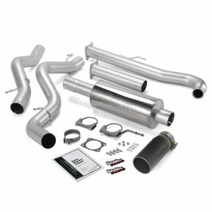 Banks Power - Banks Power Monster Exhaust System  S/S-Black Tip-2001-04 Chevy 6.6L Sclb - 48628-B