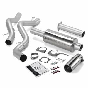 Banks Power - Banks Power Monster Exhaust System  S/S-Chrome Tip-2001-05 Chevy 6.6L  SCLB - 48632
