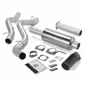 Banks Power - Banks Power Monster Exhaust System  S/S-Black Tip-2002-05 Chevy 6.6L  Ec/Cclb - 48634-B