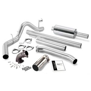 Banks Power Monster Exhaust W/Power Elbow  S/S-Chrome Tip-1998-02 Dodge 5.9L Std Cab - 48637