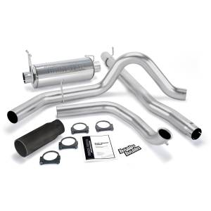 Banks Power Monster Exhaust System  S/S-Black Tip-2000-03 Ford 7.3L Excursion - 48653-B