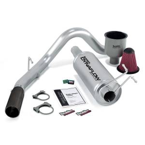 Banks Power Stinger System  W/AutoMind  Single Exh  S/S-Black Tip-1999-04 Ford 6.8L  Ext/Crw Cab - 49405-B