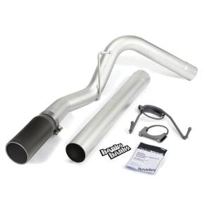 Banks Power Monster Exhaust  Single  S/S-Black Tip-2007-13 Dodge 6.7L  All Cab/Beds - 49774-B