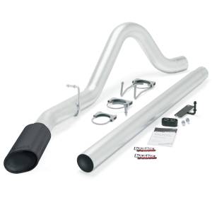 Banks Power Monster Exhaust  Single  S/S-Black Tip-08-10 Ford 6.4  Ecsb-Ccsb - 49780-B