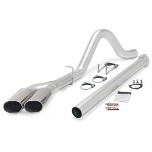 Banks Power Monster Exhaust  Single-Dual  S/S-Chrome Tips-2015 Ford 6.7L F250-350/F-450 CCSB-CCLB - 49793