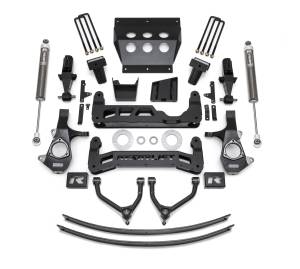 ReadyLift Big Lift Kit w/Shocks 9 in. Lift For Aluminum Or Stampet Steel OE Upper Control Arms w/Falcon 1.1 Monotube Shocks - 44-34900