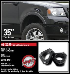 ReadyLift - ReadyLift Front Leveling Kit 3 in. Lift Incl. All Hardware Black Coating Allows Up To 35 in. Tire - 66-2050 - Image 2
