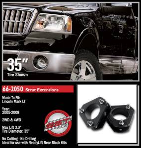 ReadyLift - ReadyLift Front Leveling Kit 3 in. Lift Incl. All Hardware Black Coating Allows Up To 35 in. Tire - 66-2050 - Image 4