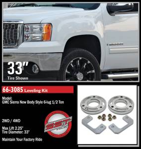 ReadyLift - ReadyLift Front Leveling Kit 2.25 in. Lift w/Billet Aluminum Strut Extensions/All Hardware Allows Up To 33 in. Tire - 66-3085 - Image 3