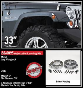 ReadyLift - ReadyLift Front Leveling Kit 1-2 in. Lift w/Coil Spacers Allows Up To 33 in. Tire - 66-6095 - Image 5