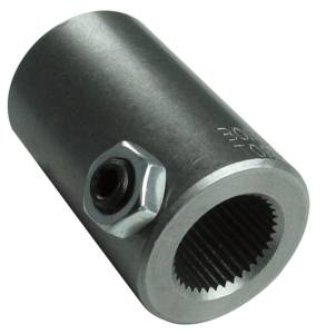 Borgeson Steering Coupler Steel 13/16-12 X 1in. Smooth Bore - 313800