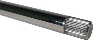 Borgeson Steering Shaft 3/4-36 Splined Polished Stainless 3in. Long 7/8 Spline Length - 429203
