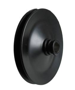 Borgeson Power Steering Pump Pulley 5-1/2in. Diameter Painted Black 1-Row Press-on - 801105