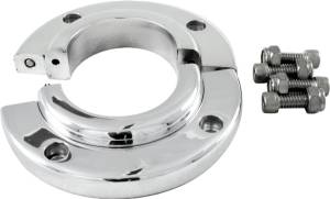 Borgeson Split Swivel Floor Mount For 2 1/4in. Steering Column Machine Finish Aluminum - 909009
