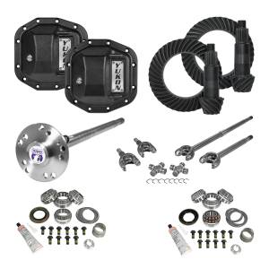 Yukon Gear Stage 4 Re-Gear Kit upgrades front/rear diffs 24 spl incl covers/fr/rr axles - YGK073STG4