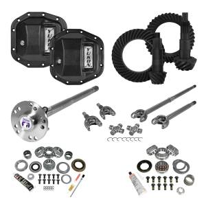 Yukon Gear Stage 4 Re-Gear Kit upgrades frnt/rr diffs 24/28 spl incl covers/fr/rr axles - YGK078STG4