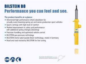 Bilstein - Bilstein B8 99-01 Saab 9-5 SE Front 36mm Monotube Strut Assembly - 35-043881 - Image 2