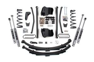 BDS Suspension - BDS Suspension 03-07 Dodge Diesel engine 8/5 Long arm spring  with 4-1/8in. axle - BDS656H