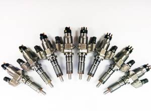 Dynomite Diesel Duramax 01-04 LB7 Brand New Injector Set 100 Percent Over SAC Nozzle - DDP.NLB7-200
