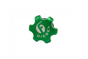 Fleece Performance Green Anodized Billet Fuel Cap For 2013-2018 Cummins - FPE-FC-1316-GRN
