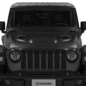 S&B - S&B Jeep Air Hood Scoops for 18-22 Wrangler JL Rubicon 2.0L, 3.6L, 20-22 Jeep Gladiator 3.6L Scoops Only Kit - AS-1015 - Image 1